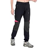 Little Donkey Andy Women's Lightweight Quick Dry Hiking Pants Reinforced Knees UPF 50 for Mountain Climbing Camping Black XL