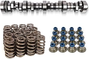 WANGSHENG E1840P Sloppy Mechanics Stage 2 Camshaft Kit, Includes Cam, Valve Springs & Seals Fit for Chevy/GM 4.8L 5.3L 5.7L 6.0L 6.2L LS Engines (LS1, LS2, LQ4, LQ9)