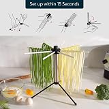 Collapsible Pasta Dryer Rack, 8 Rods, Holds 5lbs, Foldable view 2