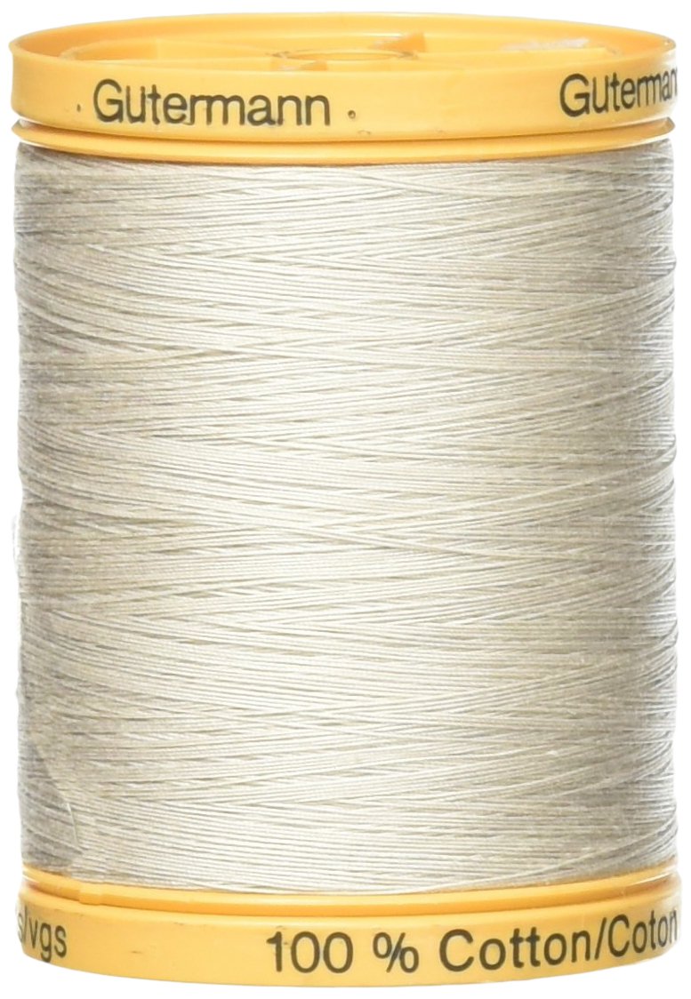 Gutermann 876 yd Natural Cotton Thread Solids, Sandy Grey, 800M-618