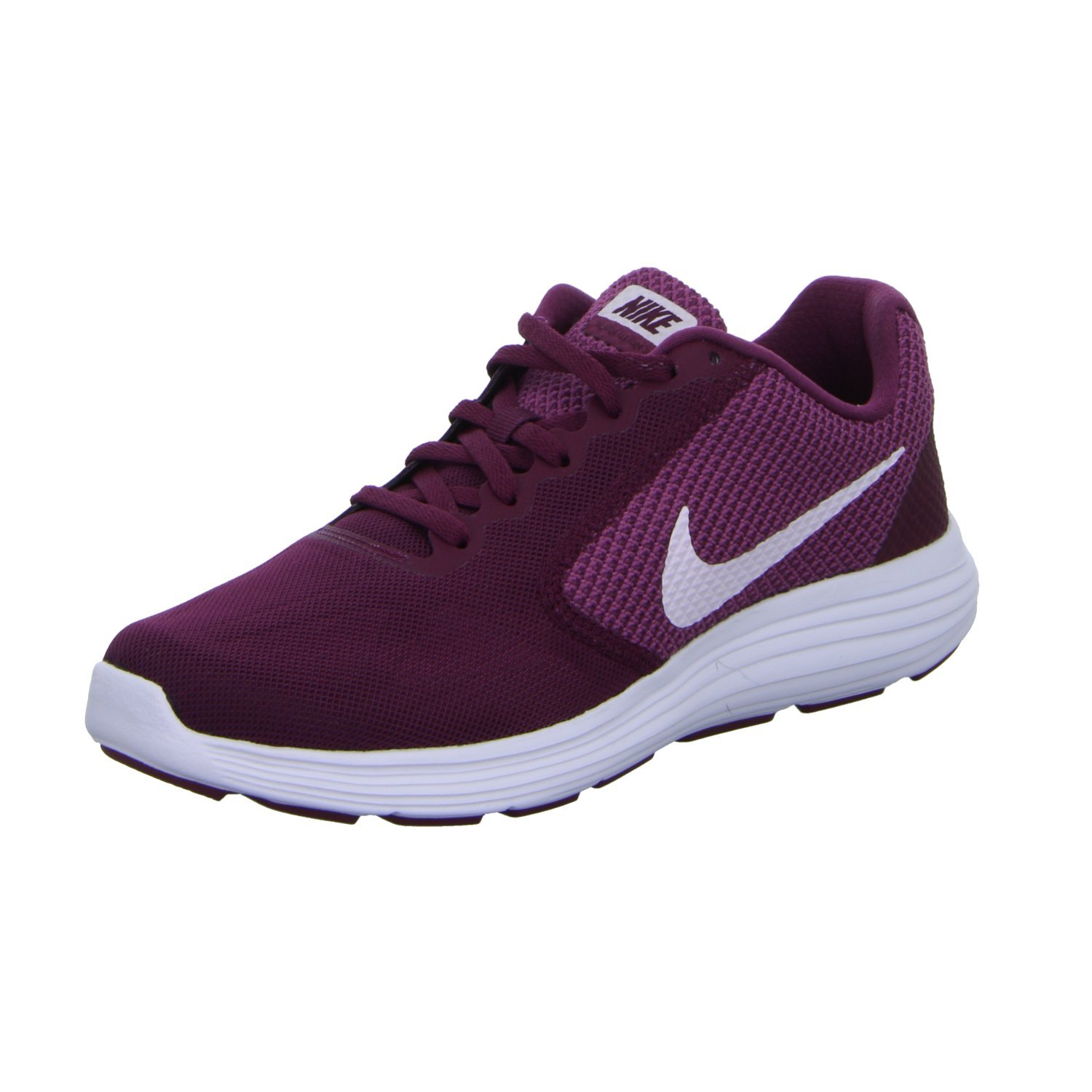 nike women's revolution 3 / wht-tea berry running shoes
