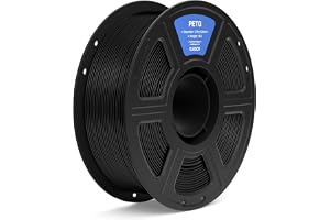 ELEGOO PETG Filament 1.75mm Black 1KG, 3D Printer Filament Dimensional Accuracy 