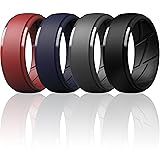 ThunderFit Silicone Rings for Men, Breathable Air