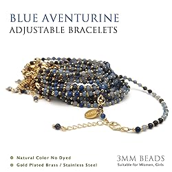 Morchic Blue Aventurine Natural Gemstone Adjustable