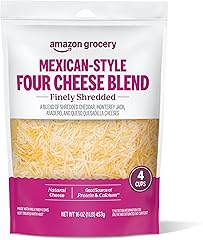 Amazon Grocery, Mexican-Style Four Cheese Blend, Finely Shredded, 16 Oz
