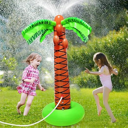 inflatable palm tree sprinkler