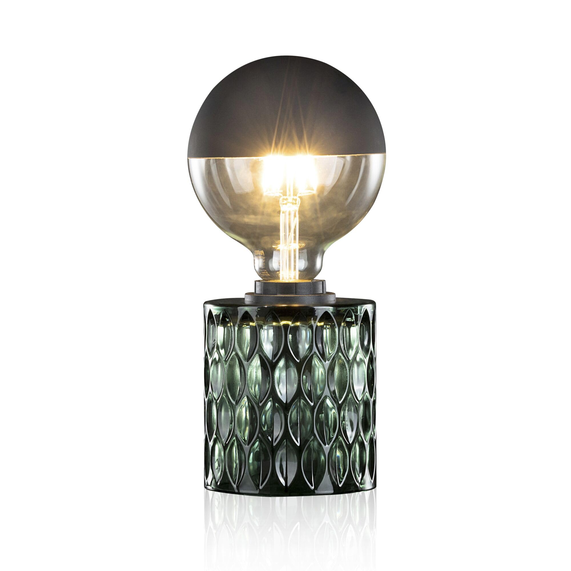 Pauleen 48023 Crystal Magic Table luminaire max. 20W for E27 Lamps Bedside Table luminaire Green 230V Glass Without lamp