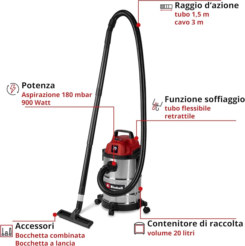 Aspiratore per liquidi e solidi TC-VC 2045 S — foto 2 di 7