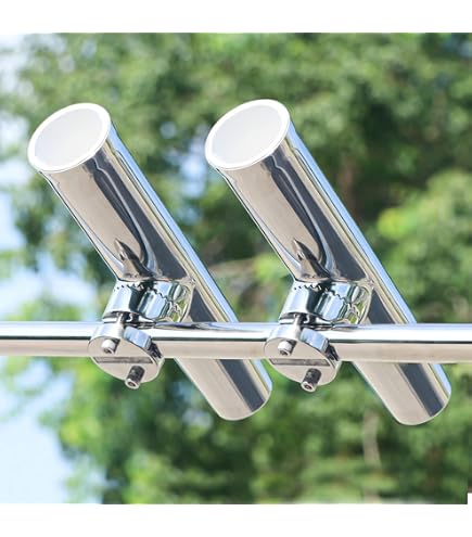 Amazon.com: Amarine Made 4Pcs Fishing Rod Holder, Stainless Steel Rail Mount Fishing Pole Holders, Tournament Style Clamp on Rod Holder for Rails 1" to 1-1/4" : Sports & Outdoors Amazon.com: Amarine Made 4Pcs Fishing Rod Holder, Stainless Steel Rail Mount Fishing Pole Holders, Tournament Style Clamp on Rod Holder for Rails 1" to 1-1/4" : Sports & Outdoors