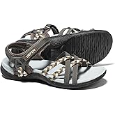 UBFEN Womens Hiking Comfort Sport Sandals Beach Vacation Camping Casual Sport Sandals with Adjustable Straps and Arch Support