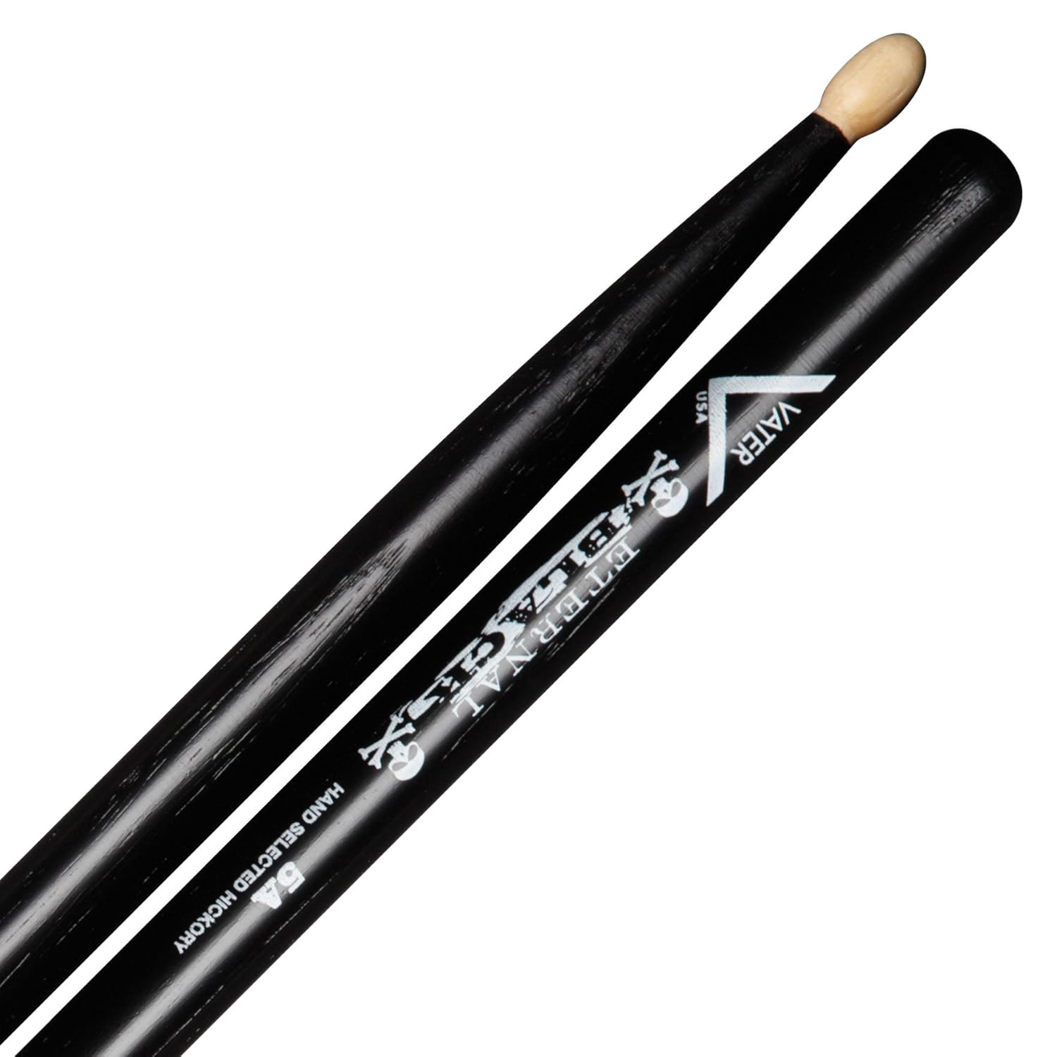 Vater Percussion 5A Drumsticks, Wood Tip, Eternal Black