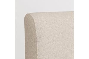 Nectar Upholstered Headboard - King - Linen - Attachable to Bamboo Bed Frame (Sold Seperately) - Easy Tool Free Set Up - Contemporary and Durable