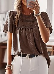 Falechay Summer Tops for Women 2025 Brown Fashion