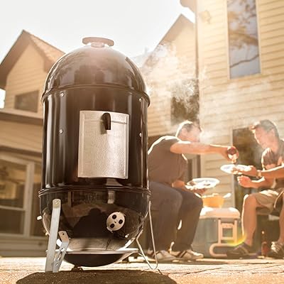 weber smokey mountain cooker smoker 18