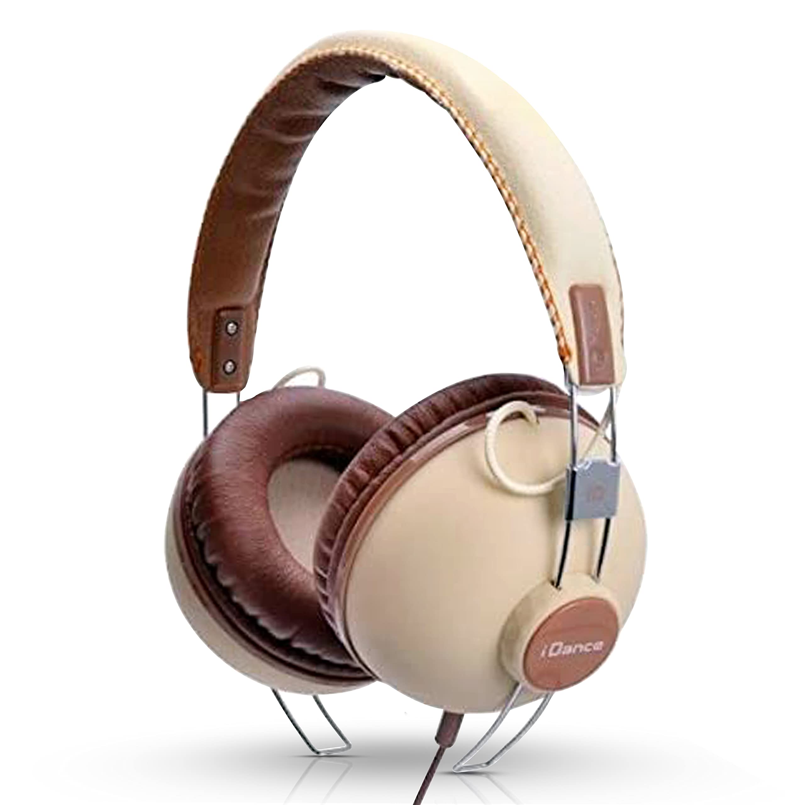 IDANCE HIPSTER 701 Headband Headphones - Tan & Brown