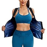Junlan Sauna Suit for Women Waist Trainer Vest for Women Sweat Tank Top Shaper for Women with Zipper