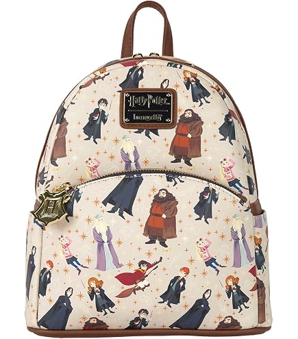 Loungefly Harry Potter Chibi Characters All Over Print Mini Backpack