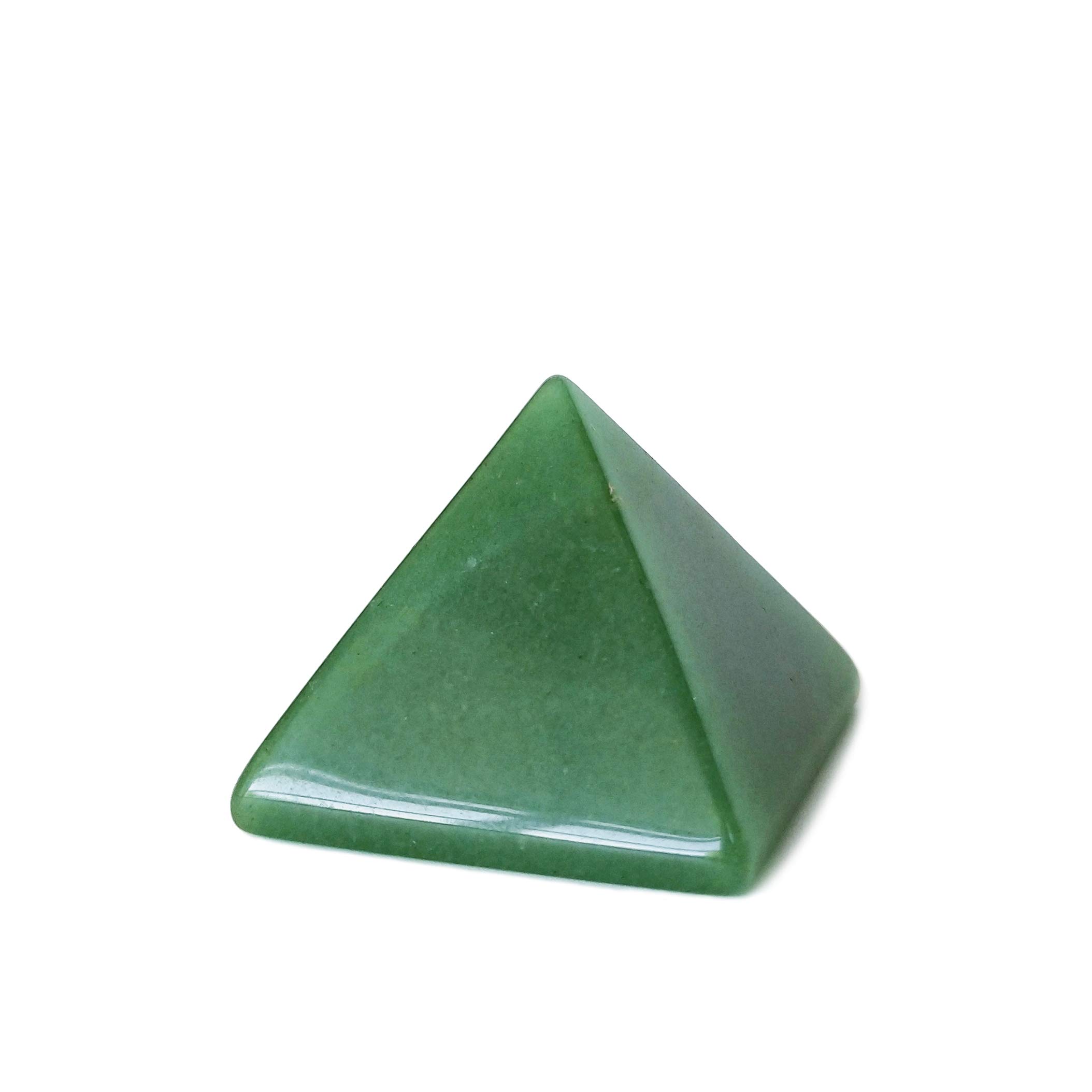 Mina Heal Crystal Pyramid of Natural Green Aventurine Jade Chakra Healing Stone, 1.5 inch, Healing Crystal Gifts, Crystals for Beginners, Witchcraft Supplies