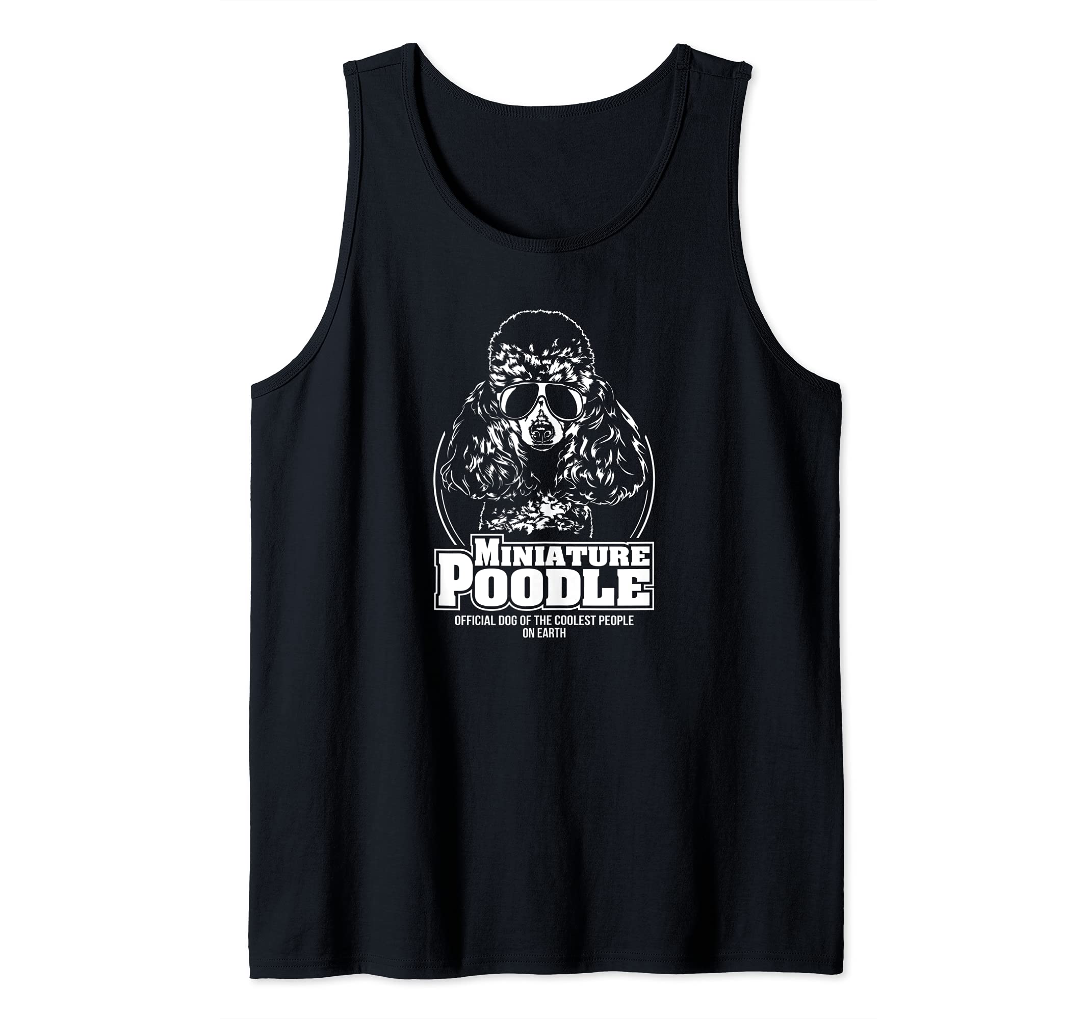 Funny Proud Miniature Poodle coolest people dog saying dog Tank Top