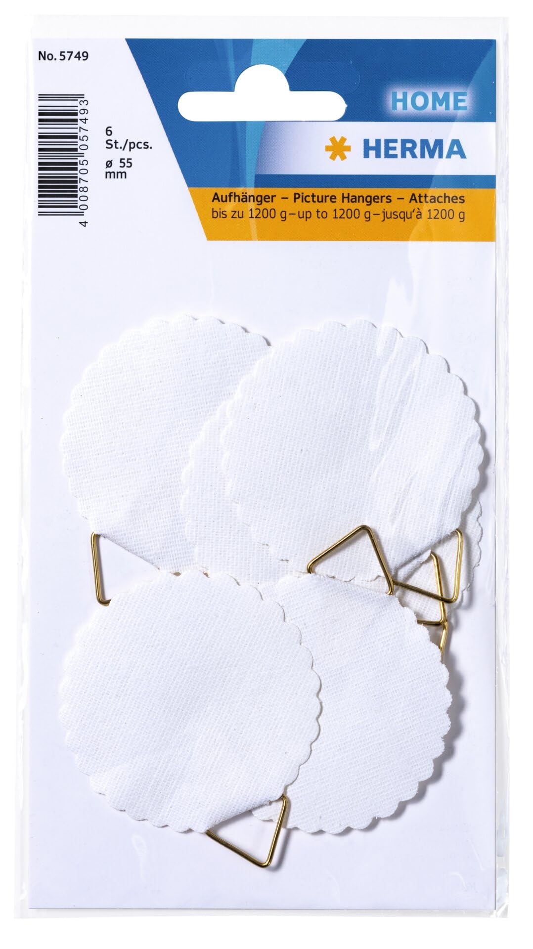 Herma 5749 45 mm Picture Hanger (Pack of 6)