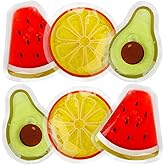 Kids Ice Packs for Boo Boos, 6 Pcs, Small Gel Packs for Injury Reusable Mini Toddler Hot Cold Compress for Children Body Pain Relief, Toothache, Wisdom Teeth, Bumps, Bruises, First Aid Recovery