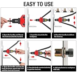 Rivet Nut Tool, GIANTISAN 16-Inch Rivnut Tool Kit