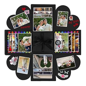 Vegena Kreative Überraschung Explosion Box, Überraschungsbox DIY Faltendes Fotoalbum Handgemachtes Scrapbook Geschenkbox für 