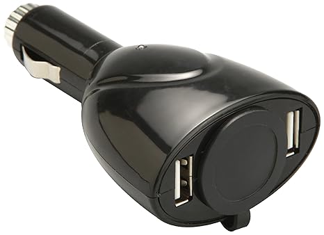 Unitec 77098 KFZ-Ladeger„t, 2 x USB Kupplung + 1 x 12 Volt