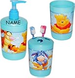 3 tlg. Geschirrset - Der kleine Maulwurf incl. Name - Melamin Geschirr