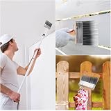Genixart 5 inch Shed Fence Paint Brush Wooden Handle Deck Stain Masonry Limewash view 7