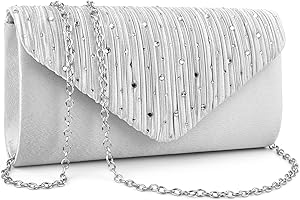 TINDTOP Clutch Purses for Women, Formal Evening Clutch Bags Sparkling Shoulder Envelope Party Handbags Wedding Cocktail Prom 