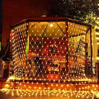 CITRA 300 LED Net Mesh Fairy String Light Still Effect Lighting 10x10 Foot for Diwali Decorationm Backdrop Garden Tree Waterproof - Warm White