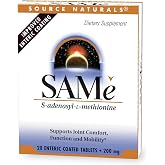 Source Naturals Same, 400 mg Per Serving - 20 Enteric Coated Tablets | Improved Enteric Coating | Supports Joint Comfort, Funtion, and Mobility*