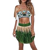 Kasopp Women's Funny Bikini Beach Cover Up Shirt Hawaiian Short Sleeve Baggy Body Print Luau Party Swimsuit Cover-Up Dress