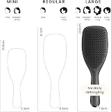 Tangle Teezer Large Ultimate Detangler Hairbrush Black Gloss view 3