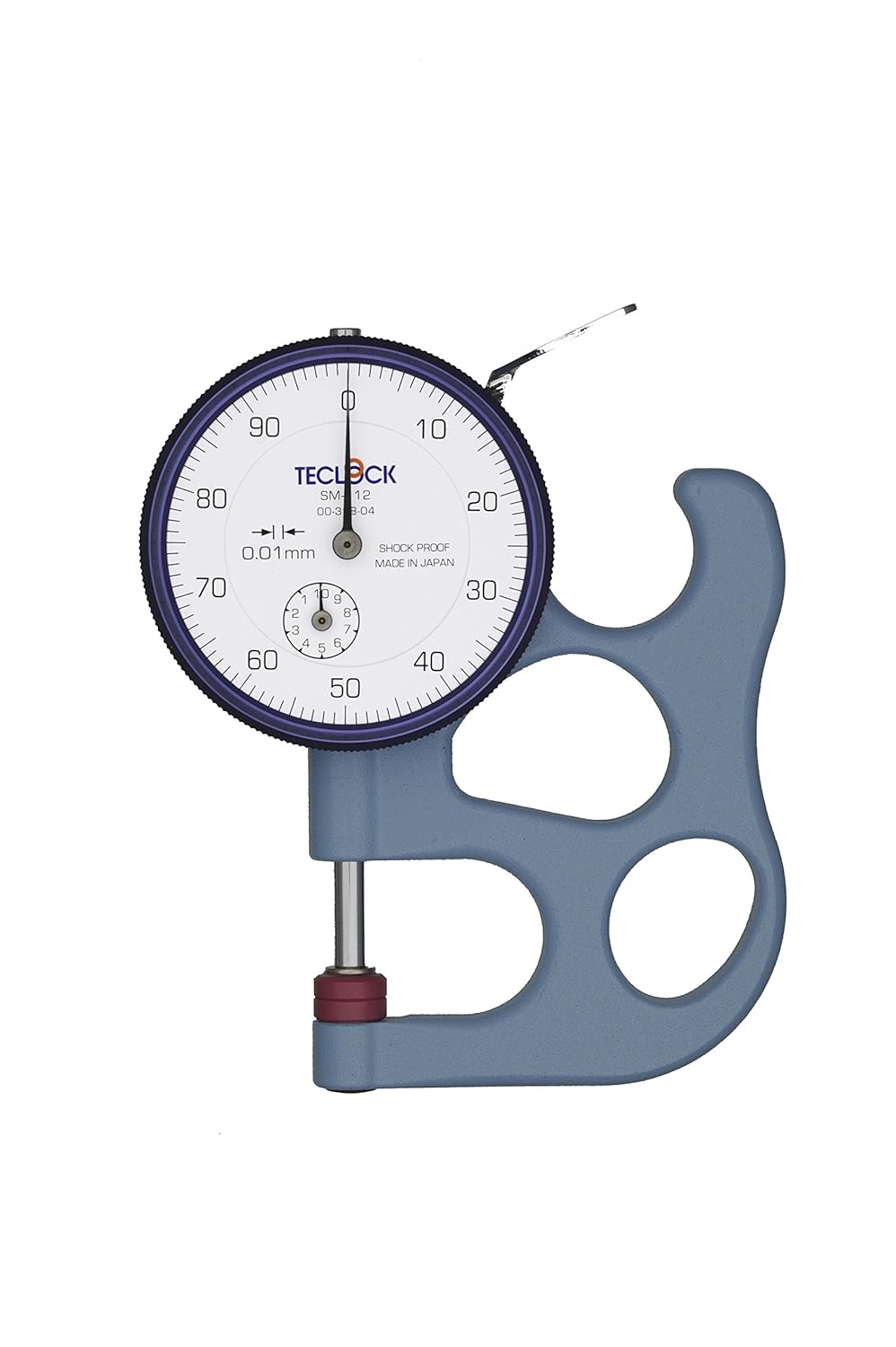 Amazon テクロック シックネスゲージ Sm112 測定範囲10mm目量0 01mm測定深さ26mm測定子 アンビル共f10平 ゲージ コンパス 産業 研究開発用品 通販