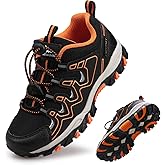 Eggseed Boys Girls Hiking Trail Shoes Waterproof Slip Resistant Outdoor Trekking Walking Running Sneakers(Little/Big Kids)