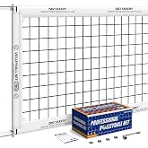 SKEERY Professional Volleyball Net,Official Size 32&times;3.3FT,Equipped with Double Steel Cables with 3.3FT Double Side Bars,Portable Volleyball Net for Backyard,School,Courts(PRO)