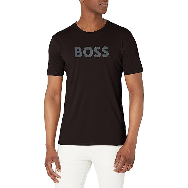 HUGO Boss Mens Print Logo Short Sleeve T-Shirt T Shirt