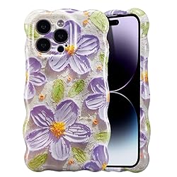 UEEBAI Ripple Case for iPhone 13 Pro Max, Cute