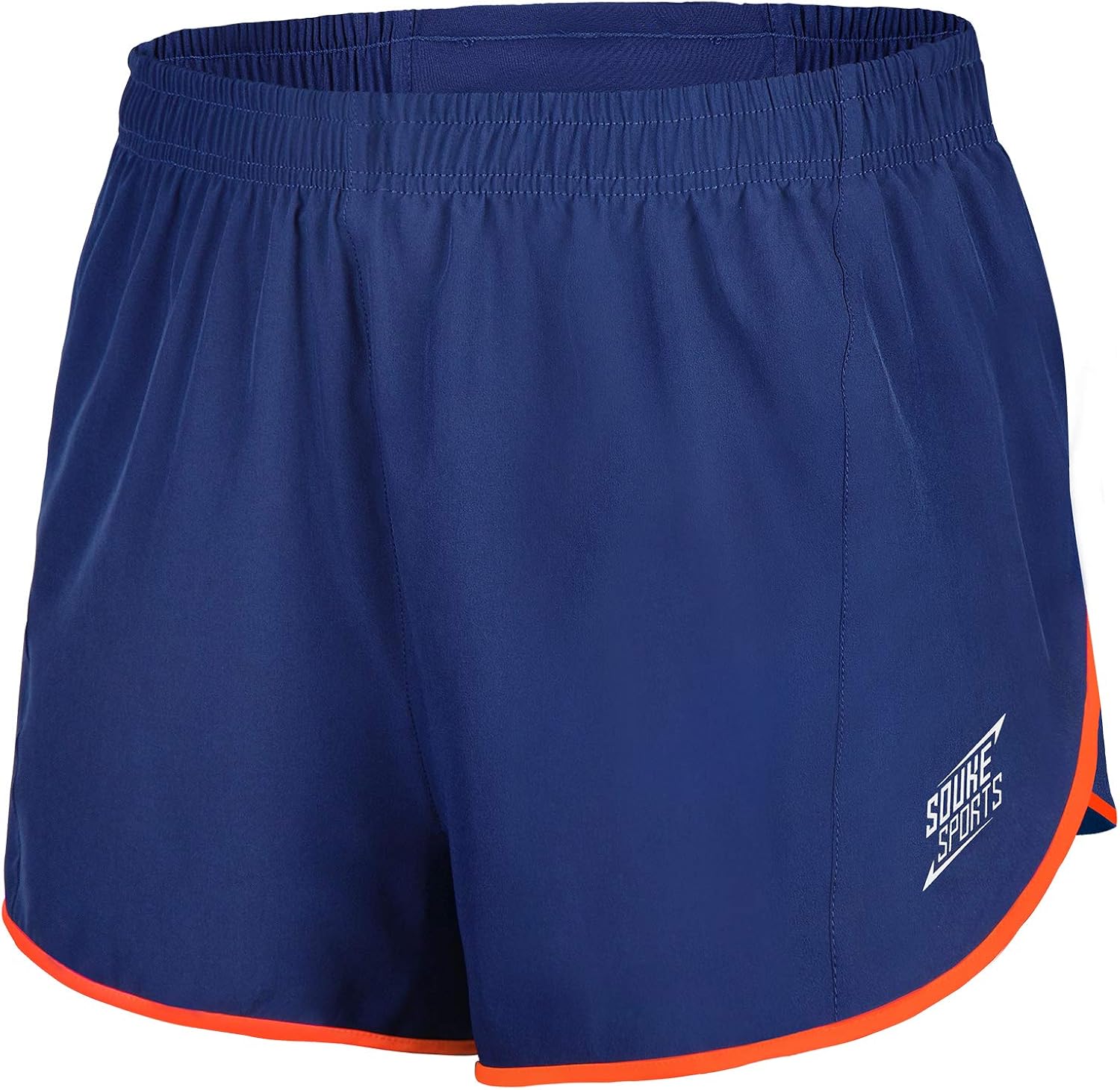 Souke Sports Men's Workout Running Shorts Quick Dry Athletic Performance Shorts Black Liner Zip Pockets: Clothing