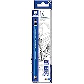 STAEDTLER Mars Lumograph 12B Graphite Art Drawing Pencil, Super Soft, Break-Resistant Bonded Lead, 12 Pack, 100-12B