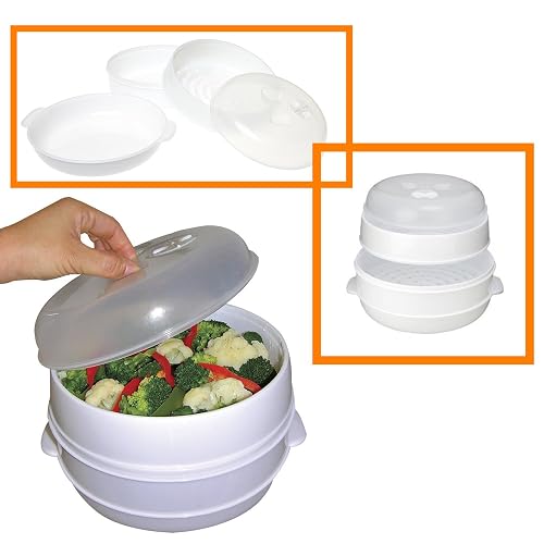 2 Tier Microwave Steamer Food Cooker - As Seen on TV in Kuwait | Whizz ...