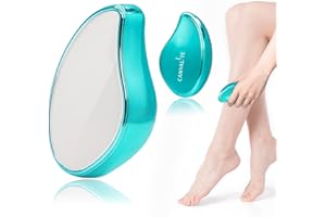 Canvalite Crystal Hair Remover for Women and Men, Fast Painless Magic Crystal Hair Removal Device for Arms Legs Back and Body, Skin Exfoliating Epilators Hair Removal Washable Reusable Portable(Blue)