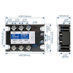 Baomain 3 Phase Solid State Relay JGX-3340A 4-32