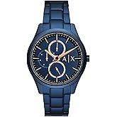 A|X Armani Exchange Multifunction Watch for Men with Leather or Stainless Steel Band