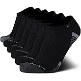 Tommy Hilfiger Mens No Show Socks - 6 Pack Lightweight Performance Stretch Athletic Invisible Shoe Socks Liners for Men