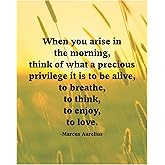 AMERICAN LUXURY GIFTS When You Arise Quote - Inspirational Wall Art - Motivational Decor for Office, Classroom - 8x10 Unframed Print