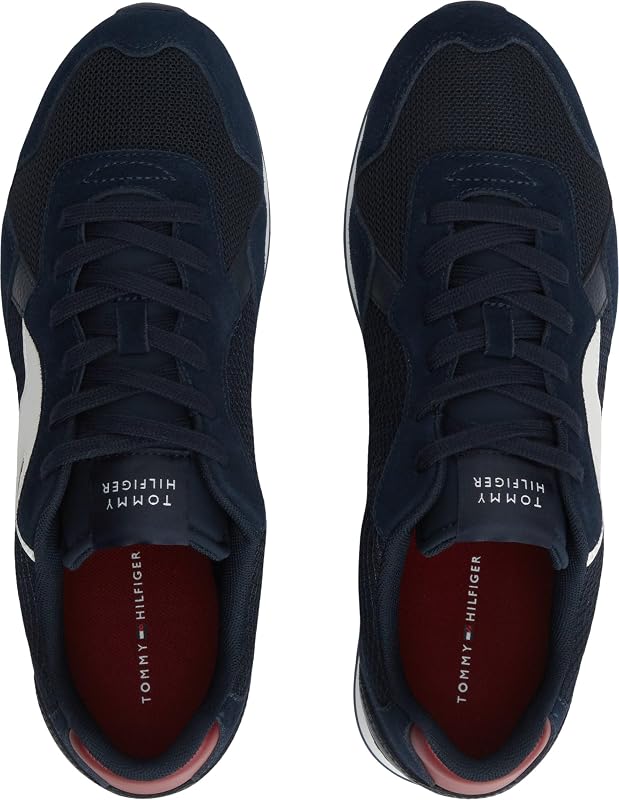 Hombres T Hilfiger Core Mix Runner FM0FM06001 Low Top, Azul (RWB), 7 — foto 4 de 6