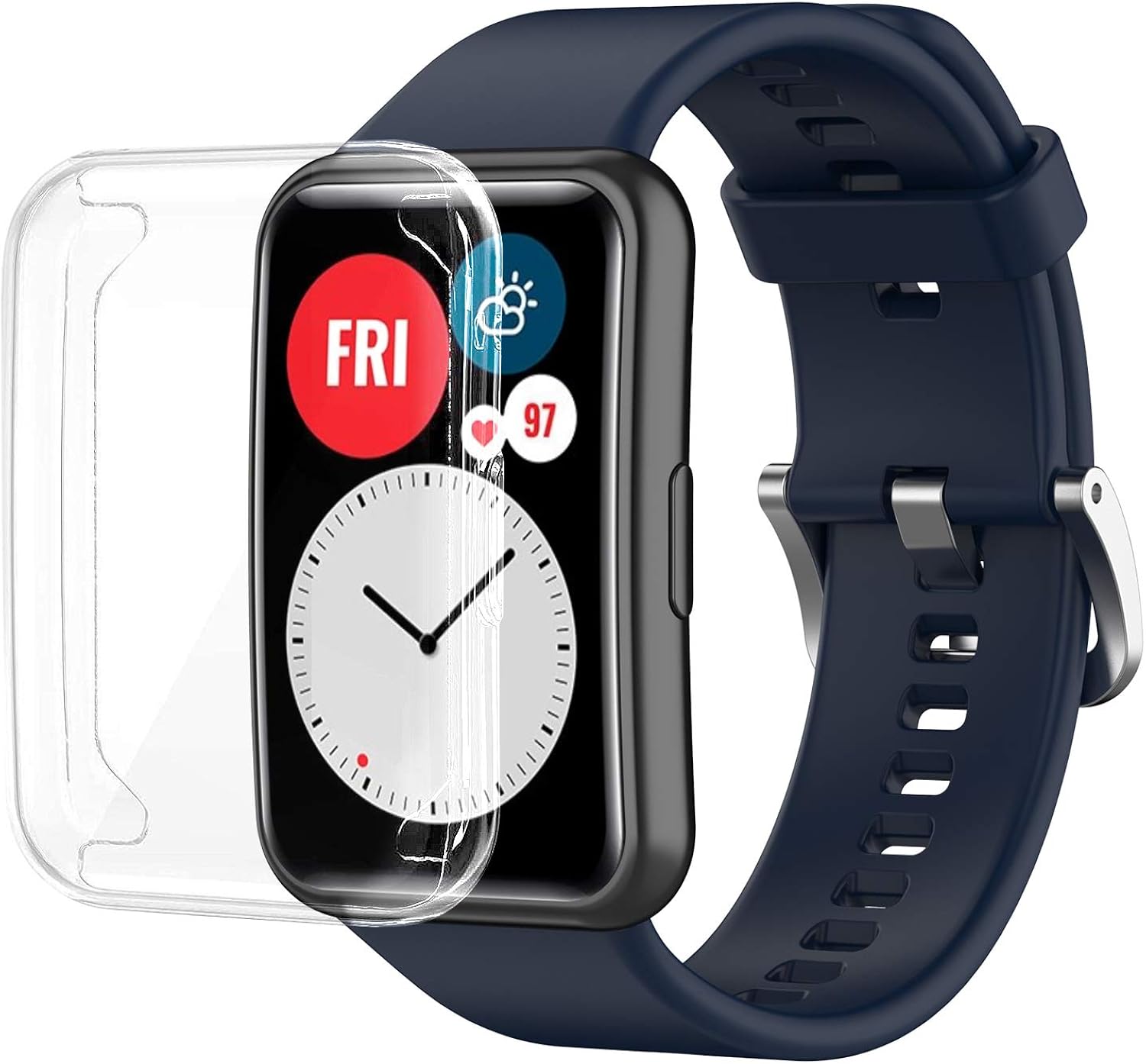 Replacement Strap for Huawei Watch Fit, with Watch Box blue Amazon.co